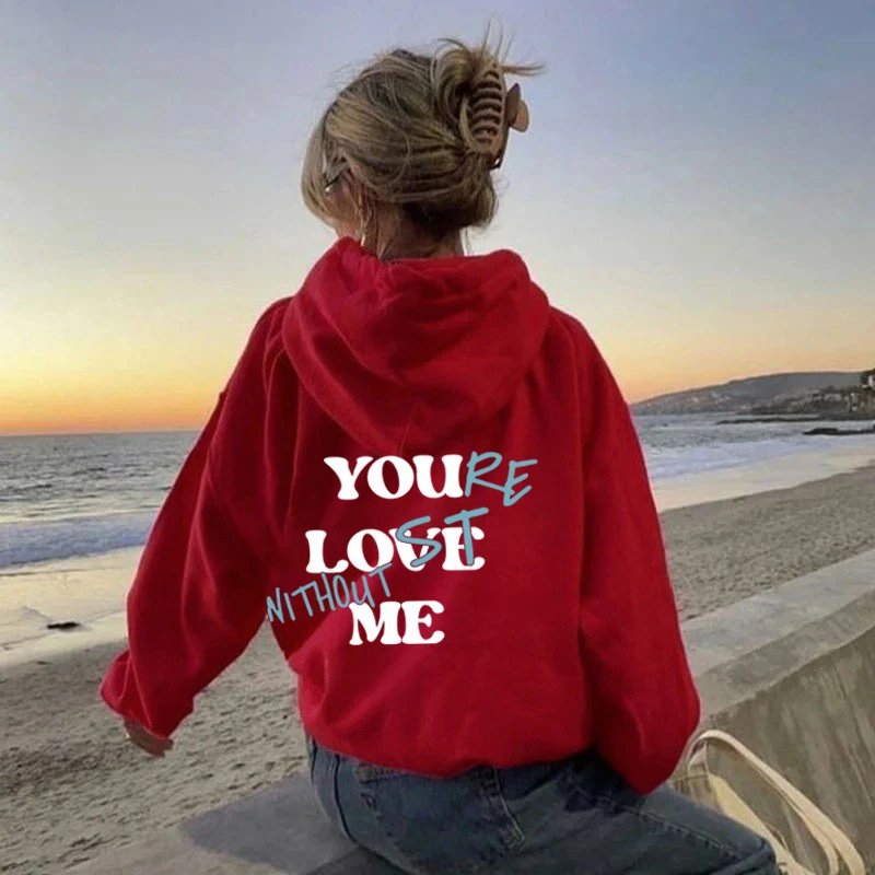 Letter Hooded Sweatshirt
