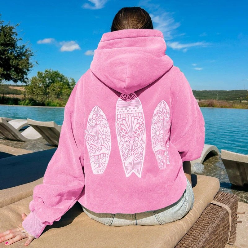 Printed hooded sweatshirt